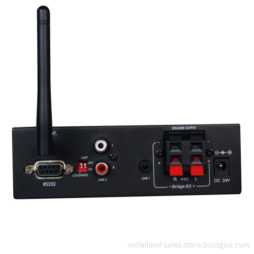 Class Amplifier 20W with RS232/2 Line Inputs/Bluetooth (AMP-D20BR)